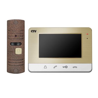 CTV-DP401 Комплект видеодомофона (Шампань)