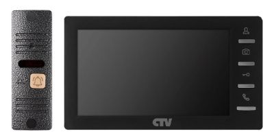 CTV-DP1701S Комплект видеодомофона (Черный)